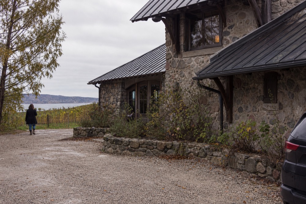 Old Mission Peninsula winery exterior